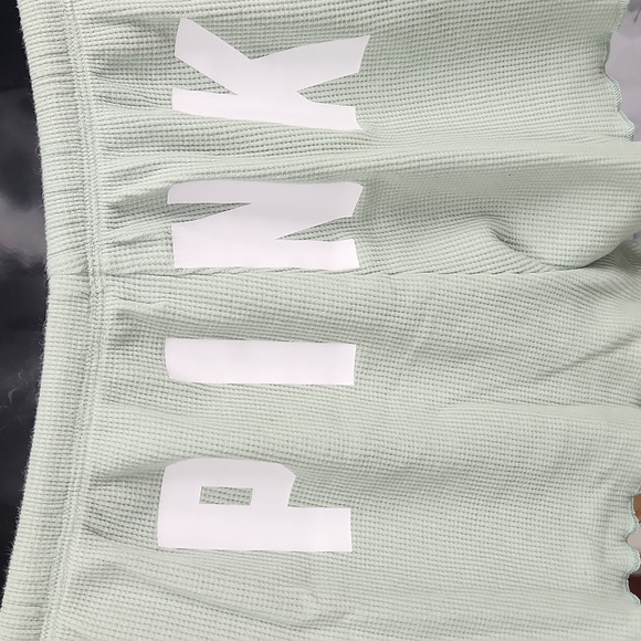 Victoria’s Secret PINK Mint Green Waffle Knit Sleep Shorts - Picture 7 of 11
